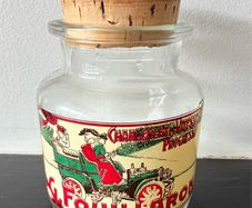Early 20th Century Automotive Glass Jar.