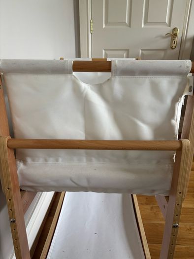 Snuzpod 4 beside crib (next to me)