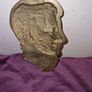 Vintage brass plaque of unknown man Image 3