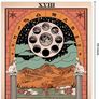 Tarot Card Wall Tapestry Moon Medieval Europe Mysterious Astrology Tapestries for Room Home Decor 130X150cm (51 x 59 Inch) Image 3