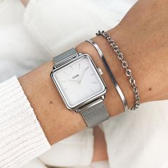 Ladies Silver Cluse Watch