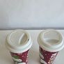 Costa Coffee Ceramic Mugs Christmas silicone lid Image 5