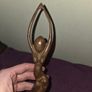 Vintage Carved Wooden Mermaid Statue Image 6