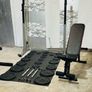 Branded: Cast Iron Weights Folding Rack Bench Bars Image 9