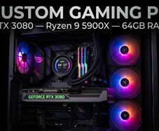 Gaming custom PC RYZEN 5900x 64gb 2tb NVME RTX3080