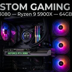 Gaming custom PC RYZEN 5900x 64gb 2tb NVME RTX3080