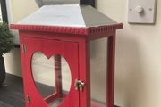 Large Wooden &amp; Metal Candle Holder