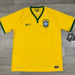 NEW Authentic Nike Brazil 2014 Home Jersey Shirt Mens Large