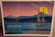 Brand New Jando "Poolbeg Swimmers" Print - Signed