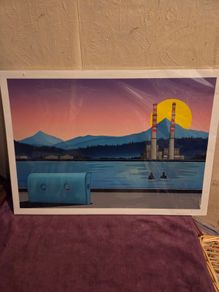 Brand New Jando "Poolbeg Swimmers" Print - Signed