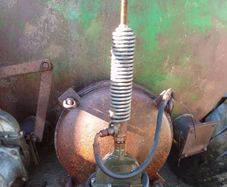 Slurry spreader with raingun