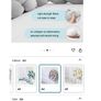 Grey velour braided cot bumper Image 4