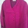 Cerise Pink  Woolen Coat by Vannucci. Size 18/20 Image 2