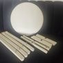 Round white ikea coffee table Image 6