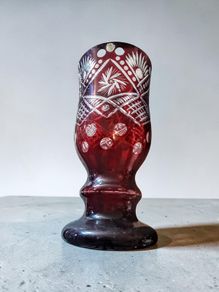 Beautiful handcut Ruby vase