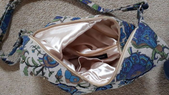 Beaded Fabric Handbag