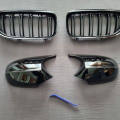BMW E90 / E91 Lci Kidney Grilles & Mirror Covers Set Brand New