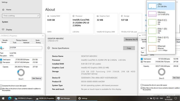 Fujitsu Lifebook S751 - Intel Core i5 Laptop