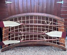 Handcrafted Rowing Wall Sculptured