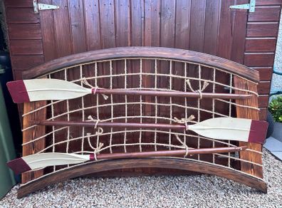 Handcrafted Rowing Wall Sculptured