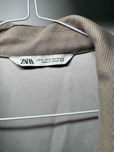 Mens Zara Light Grey Overshirt