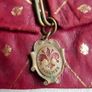 Vintage 50's Italian  Red Leather Triangle Coin Purse Image 3