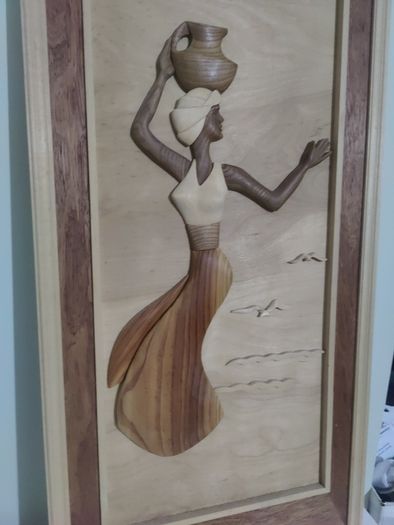 hand crafted wooden wall art
