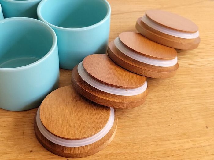 Set of 4 Ceramic Storage Jars