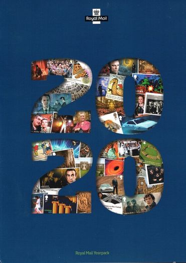 2020 Great Britain Commemorative Stamps Year Pack (includes 6 image showing contents)