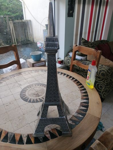 Handcrafted metal Eiffel Tower