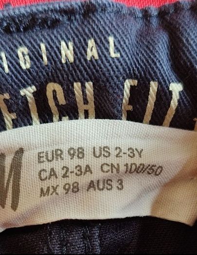 Age 2-3Y (98 cm) boys jeans
