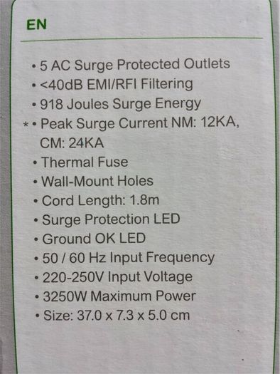 APC Surge Arrest Extension Lead