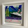 Original Titanic meets Poolbeg Chimneys Original Art Contemporary Art Dublin Original Gift Art Gift Image 5