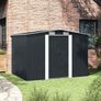 Garden Storage Shed Anthracite Steel 257x205x178 cm Image 5