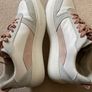 Ladies leather runners white, pink and grey Image 2