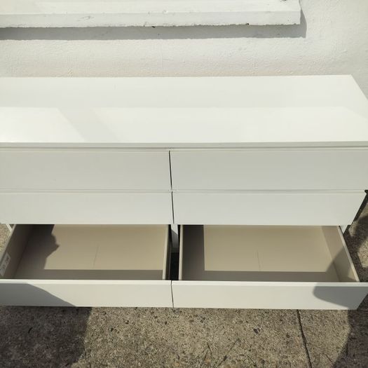 Chest of 6 drawers Malm white
