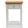 End Table 50x32x75 cm Solid Oak Wood Image 2