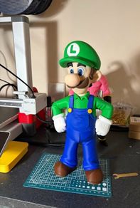 Luigi, Super Mario 3D print 33cm