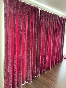 Curtains with rail
