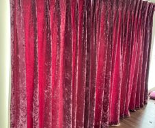 Curtains with rail