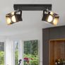 LED Ceiling Spotlights, Black Industrial 2 Way Spot Light, Indoor Angle Adjustable Ceiling Down Light Image 7
