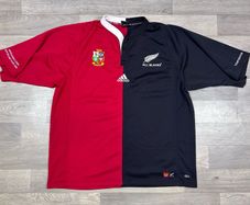 Vintage 2005 Adidas British & Irish Lions All Blacks Tour Rugby Jersey Shirt Mens XL