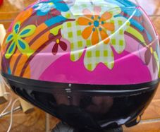 Kids helmet and knee pads
