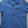 Zara Origins Blue thick Cotton Shirt - Large Image 2