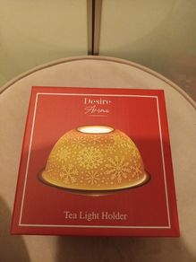 Ceramic festive candle holder