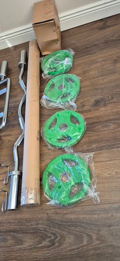 large brand new bars and radial plates