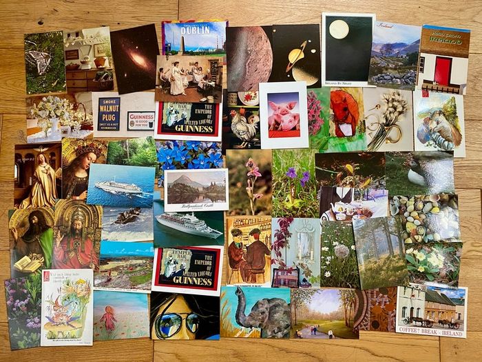 50 unused postcards
