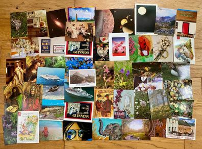 50 unused postcards