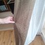 Curtains, 2 pairs 90 x 90. 1 pair 60 x 90. All with silver  chrome rails and brackets Image 3