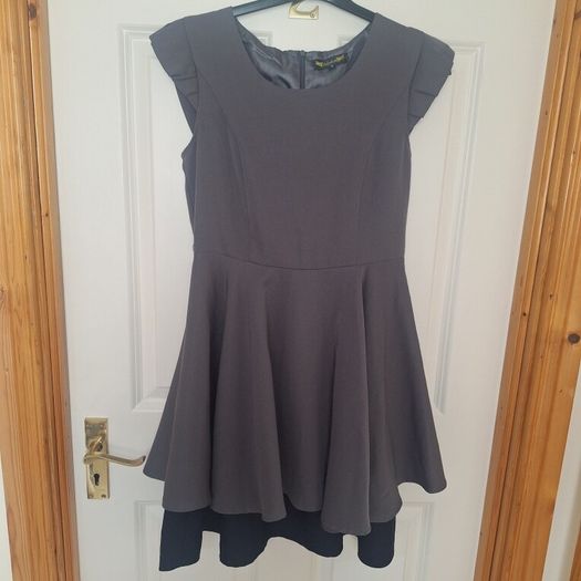 Grey Lined Dress - Size 10